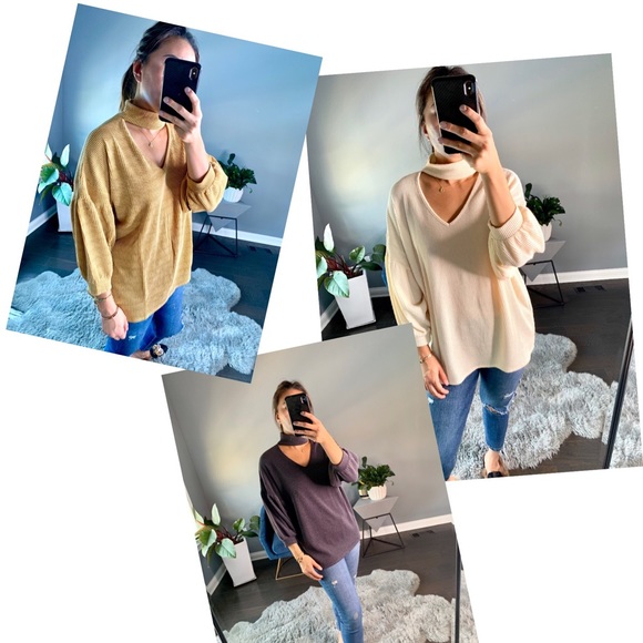 Choker Knit Charcoal - Picture 4 of 5